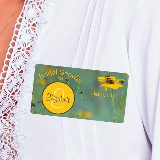 Balise Nom du Étiquette de papier monogramme de Fê