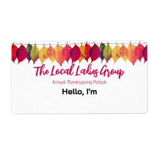 Balise Nom du Étiquette du papier de collecte d'au