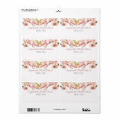 Balise Nom du Étiquette du papier de Fête des mari (Feuille entière)