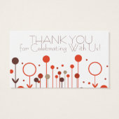 Balise Orange Modern Floral Dot Simple Wedding Fav (Dos)