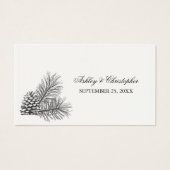 Balise Pine Cone Rustique Wedding Favor (Devant)