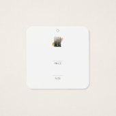 Balise Prix du logo moderne accrochage Carré (Devant)