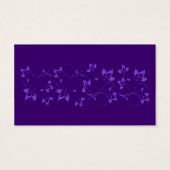 Balise Purple, Green Floral et Coeurs joints Favor (Dos)