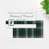Balise Purple, Green, White Tartan and Thistle Fav (Bureau)