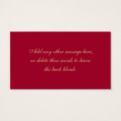 Balise Red Gold Parties scintillant REGARDER Snowf (Dos)