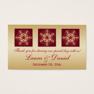Balise Red Gold Parties scintillant REGARDER Snowf