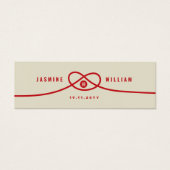 Balise Red Knot Union Double Happiness Wedding Fav (Devant)