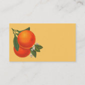 Balise Retro Oranges Recette Modèle de carte de vi (Dos)
