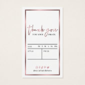 Balise rose Gold Logo Chic Luxe Vêtements Prix Éti (Dos)