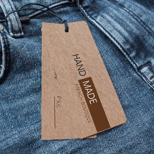 Balise Rustique Brown Kraft Papier Vêtements Prix