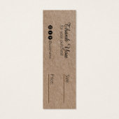 Balise Rustique Brown Kraft Papier Vêtements Prix  (Dos)