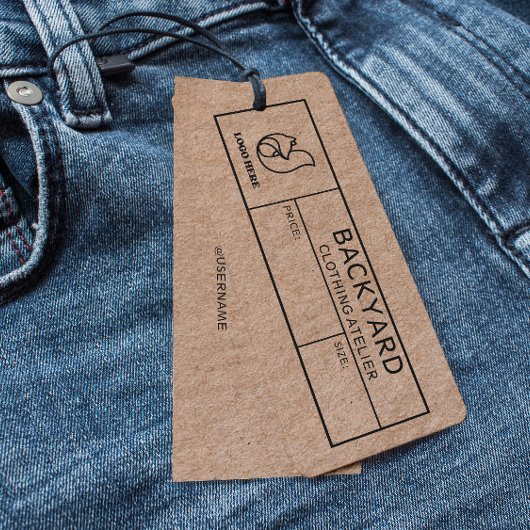 Balise Rustique Kraft sur les médias sociaux Icône