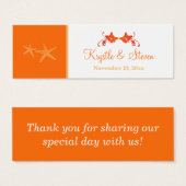 Balise sable, orange, blanc Tropical Beach Favoris (Devant & derrière)