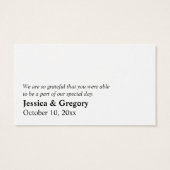 Balise Simple Merci blanc Script sur Faveur Turquo (Dos)