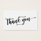Balise Simple Merci noir Script sur blanc Favorise (Devant)