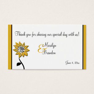 Balise Simple Sunflower Wedding Favor