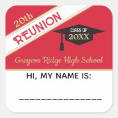 Balise Sticker Nom de réunion de classe personnali (Devant)