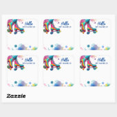 Balise Sticker pour le nom de la partie de patinag (Feuille)