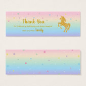 Balise Unicorn Magical Birthday Party Favoriser le (Devant & derrière)