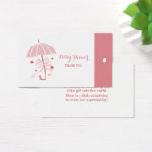 Balises Baby shower rose Merci parapluie Hang (Bureau)