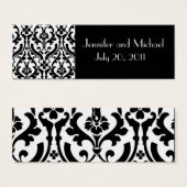 Balises Cadeau mariage damassé Favor (Devant & derrière)