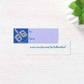 Balises cadeaux Blue Dreidel Hanoukka (Bureau)