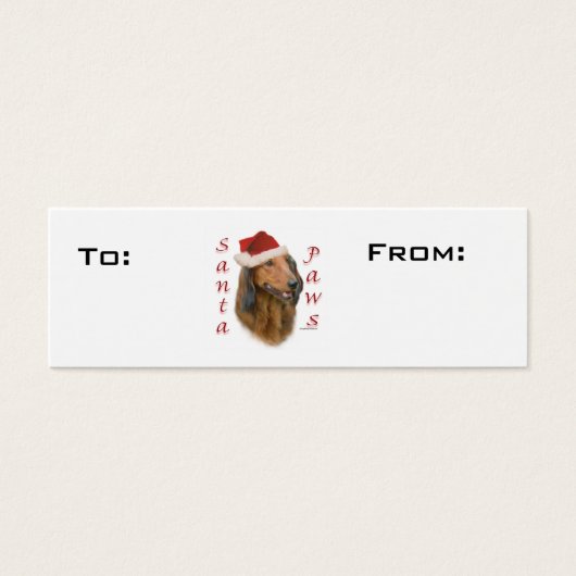 Balises cadeaux Dachshund Paws (Devant)