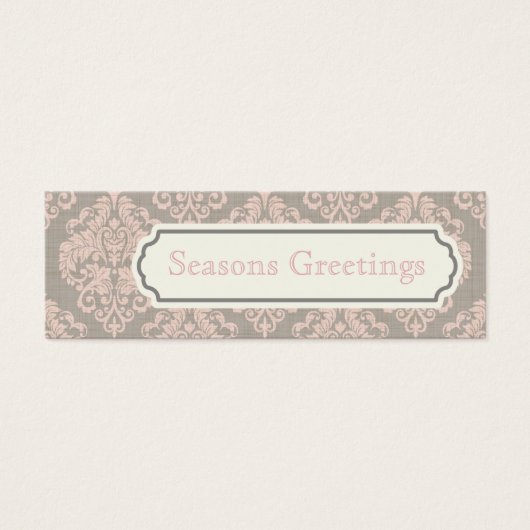 Balises Cadeaux Damas Roses, Cartes De Profil (Devant)