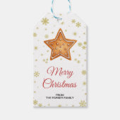 Balises cadeaux de biscuits, étiquettes de service (Devant)