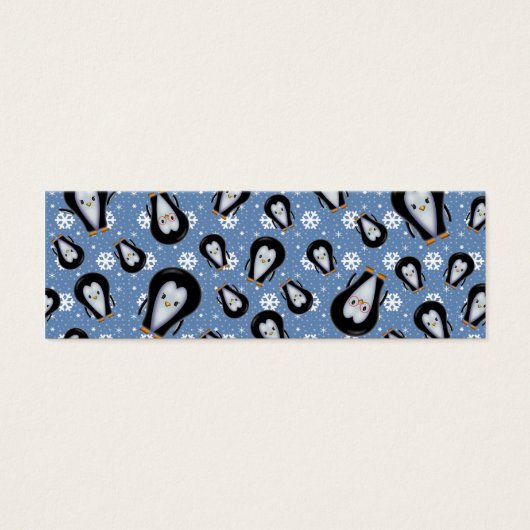 Balises cadeaux de Noël de Pingouin mignon (Devant)