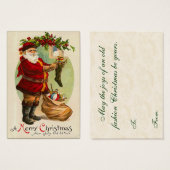 Balises cadeaux de Noël Vintage (Devant & derrière)