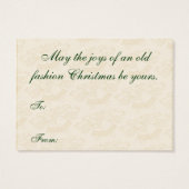 Balises cadeaux de Noël Vintage (Dos)