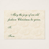 Balises cadeaux de Noël Vintage (Dos)