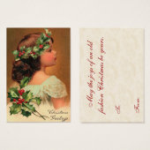 Balises cadeaux de Noël Vintage (Devant & derrière)