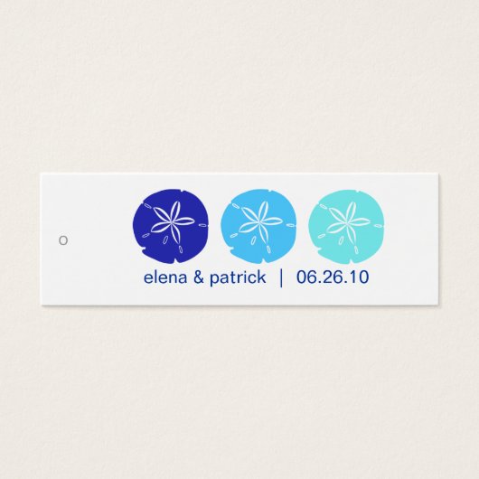 Balises cadeaux Dollar Sable Bleu (Devant)