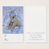 Balises cadeaux Ours Polaires (Devant & derrière)