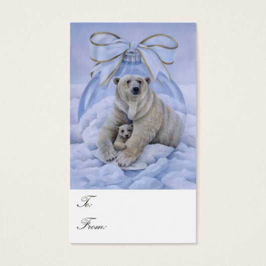 Balises cadeaux Ours Polaires (Devant)