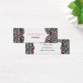 Balises Cadeaux Personnalisées Chic Zebra Print Pi (Bureau)