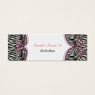 Balises Cadeaux Personnalisées Chic Zebra Print Pi