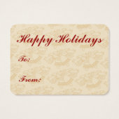 Balises cadeaux Vintage Christmas Féeries (Dos)