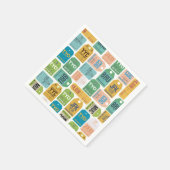 Balises de bagage vintages serviettes en papier (Coin)