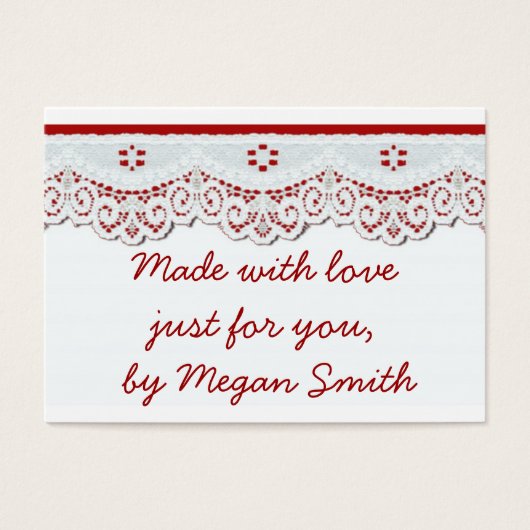 Balises de boîtier cadeau maison look rétro vintag (Devant)