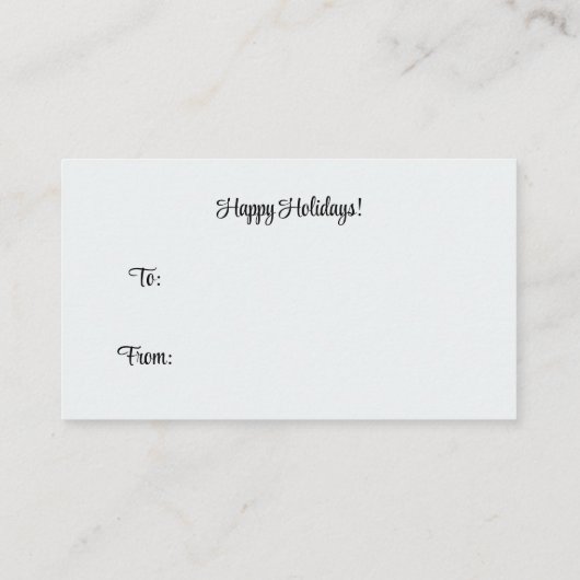 Balises de bombe chocolat chaud, taille carte de v (Dos)