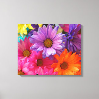Balises de couleurs d'été en toile étirée