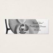 Balises de faveur de mariage blanc orchidée (Devant)