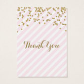 Balises de Fête des mariées Gold Pink Favoriser (Dos)