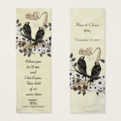 Balises de Mariage Inséparables vintages (Devant & derrière)