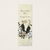 Balises de Mariage Inséparables vintages (Dos)