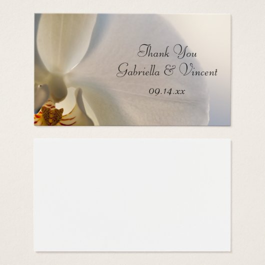 Balises de mariage pour l'élégance des orchidées b (Devant & derrière)