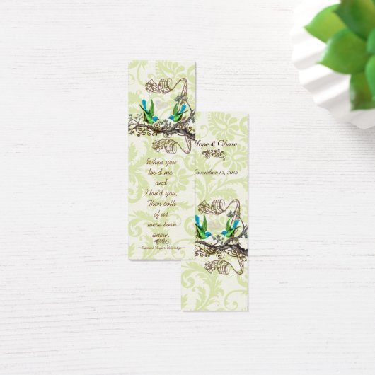 Balises de Mariage vintage Bird (Bureau)